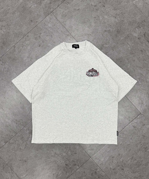 ATMARK(アットマーク)の「《3サイズ展開 / UNISEX 》ATMARK クラウンロゴサガラ刺繍半袖Tシャツ セットアップ可能(Tシャツ/カットソー・メンズ・ブラック系1/ブラック系3/ホワイト系1/ホワイト系2/ホワイト系3/ブラック系2・S/M/L)」の22枚目の写真
