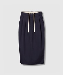 WOOL DRAWSTRINGS MINI SKIRT ウールドローストリングスミニスカート