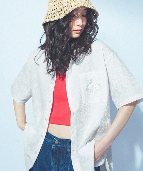 セール】≪Kappa×and ST ウェルネスクラブ≫ポケットビック刺繍半袖
