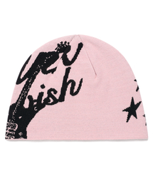 Cavish（カビシ）の「JACQUARD GUITAR BEANIE PINK(CV2DSUAB23A)（ニットキャップ/ビーニー）」