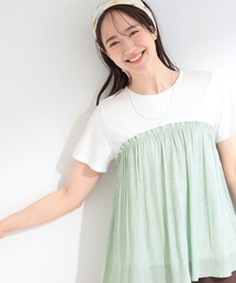 【体型カバー】1枚でインせず決まる きらきらビスチェ風Tシャツ