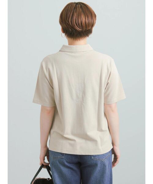 Te chichi(テチチ)の「コットンカットカノコポロシャツ(Tシャツ/カットソー・レディース・チャコールグレー/ラベンダー/ベージュ・F)」の18枚目の写真