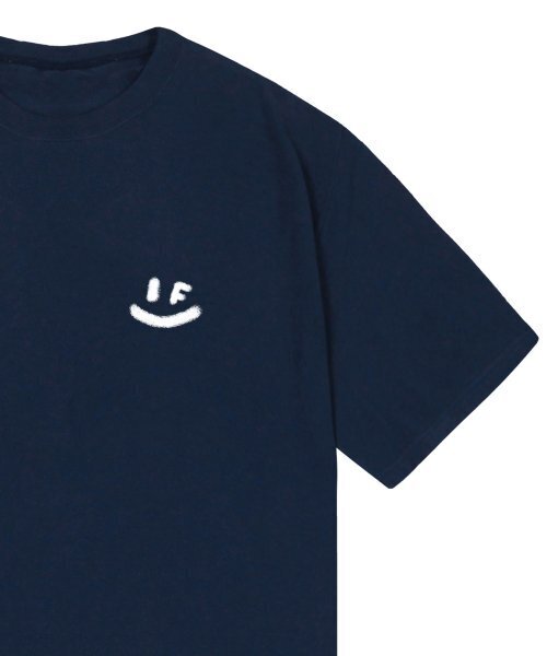 GRAVER（グレーバー）の「[ユニセックス]スプレースモールドローイングスマイル半袖Tシャツ_ネイビー（Tシャツ/カットソー・レディース・ホワイト・SMALL/MEDIUM/LARGE）」の4枚目の写真