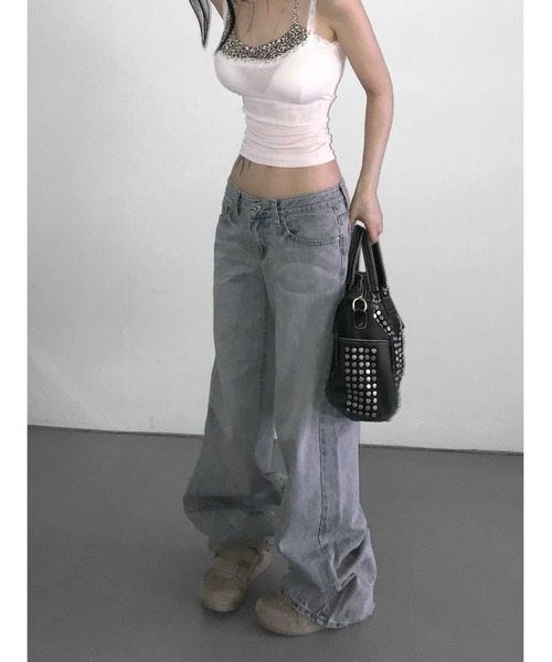 THEAIRTOWN(ジエアタウン)の「stud circle bag(ショルダーバッグ・レディース・ブラック・FREE)」の7枚目の写真