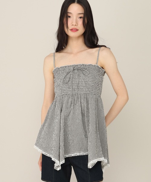 Heather(ヘザー)の「シャーリングレースベアキャミ 815290(キャミソール・レディース・オフホワイト/レッド系その他/ブラック系その他・FREE)」の3枚目の写真