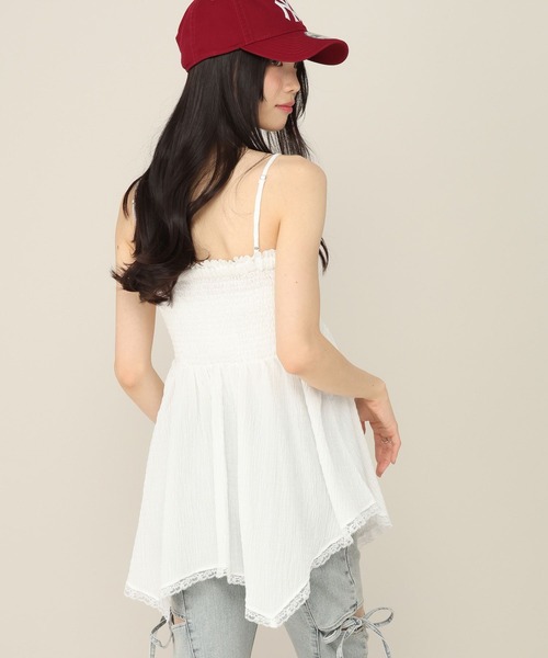 Heather(ヘザー)の「シャーリングレースベアキャミ 815290(キャミソール・レディース・オフホワイト/レッド系その他/ブラック系その他・FREE)」の13枚目の写真