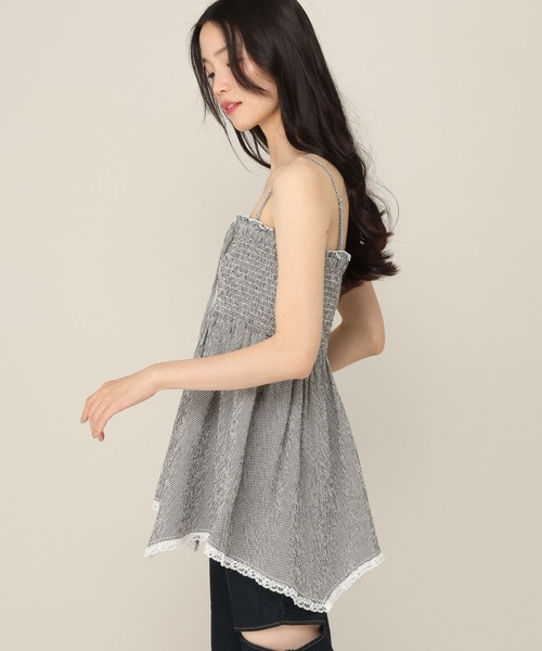 Heather(ヘザー)の「シャーリングレースベアキャミ 815290(キャミソール・レディース・オフホワイト/レッド系その他/ブラック系その他・FREE)」の4枚目の写真