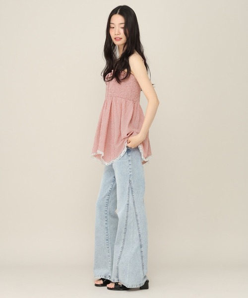 Heather(ヘザー)の「シャーリングレースベアキャミ 815290(キャミソール・レディース・オフホワイト/レッド系その他/ブラック系その他・FREE)」の19枚目の写真