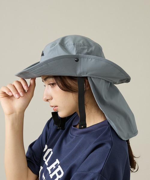 POLeR(ポーラー)の「【POLeR/ポーラー】SUNGUARD SURF HAT/サンガード付ハット(ハット・メンズ・ブラック/グレー/ベージュ・フリー)」の2枚目の写真