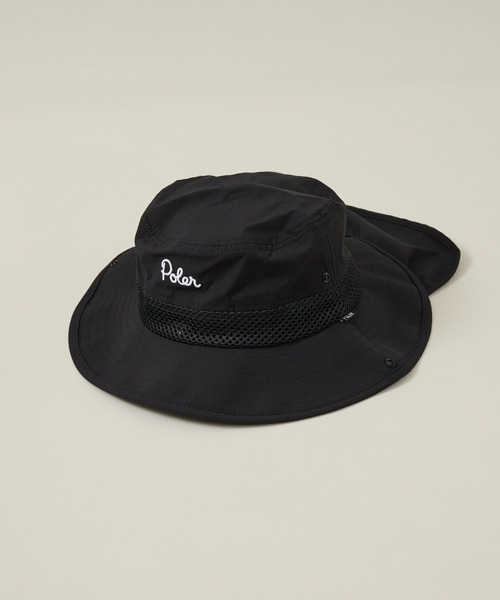POLeR(ポーラー)の「【POLeR/ポーラー】SUNGUARD SURF HAT/サンガード付ハット(ハット・メンズ・ブラック/グレー/ベージュ・フリー)」の7枚目の写真