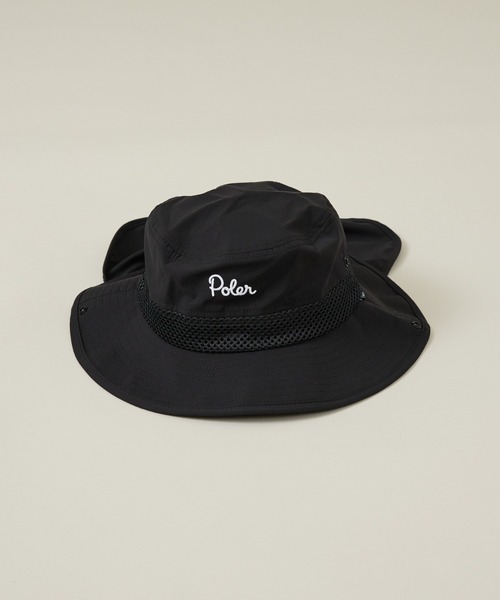 POLeR(ポーラー)の「【POLeR/ポーラー】SUNGUARD SURF HAT/サンガード付ハット(ハット・メンズ・ブラック/グレー/ベージュ・フリー)」の8枚目の写真