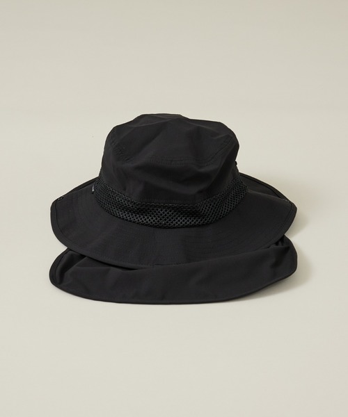 POLeR(ポーラー)の「【POLeR/ポーラー】SUNGUARD SURF HAT/サンガード付ハット(ハット・メンズ・ブラック/グレー/ベージュ・フリー)」の10枚目の写真