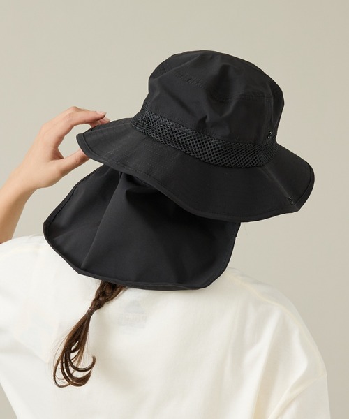 POLeR(ポーラー)の「【POLeR/ポーラー】SUNGUARD SURF HAT/サンガード付ハット(ハット・メンズ・ブラック/グレー/ベージュ・フリー)」の6枚目の写真