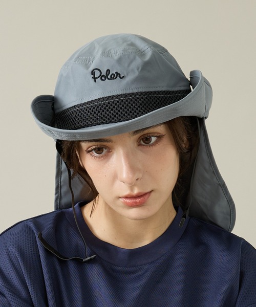 POLeR(ポーラー)の「【POLeR/ポーラー】SUNGUARD SURF HAT/サンガード付ハット(ハット・メンズ・ブラック/グレー/ベージュ・フリー)」の21枚目の写真