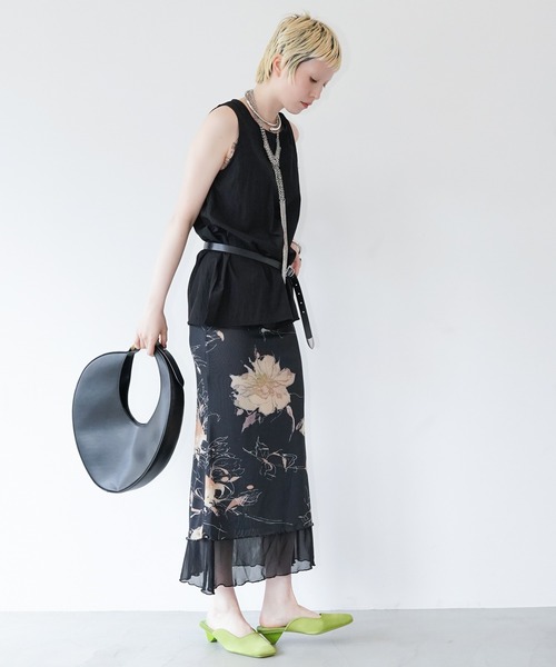 chuclla（チュクラ）の「バックカットアウトノースリトップス chw26s309（Tシャツ/カットソー・レディース・アイボリー/ブラック・FREE）」の19枚目の写真