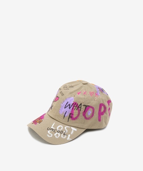 ROYAL FLASH(ロイヤルフラッシュ)の「guernika/ゲルニカ/HAND PAINTED CAP(キャップ・メンズ・インディゴブルー/ベージュ/スミクロ/ホワイト/カーキ/ブラック/イエロー・FREE)」の5枚目の写真