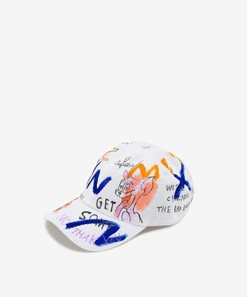 ROYAL FLASH(ロイヤルフラッシュ)の「guernika/ゲルニカ/HAND PAINTED CAP(キャップ・メンズ・インディゴブルー/ベージュ/スミクロ/ホワイト/カーキ/ブラック/イエロー・FREE)」の2枚目の写真