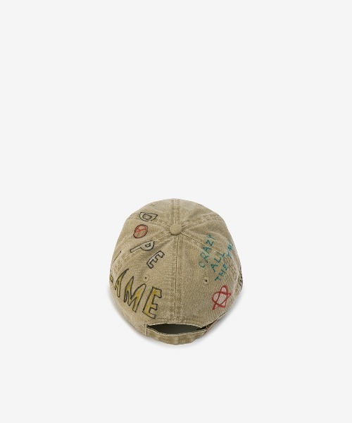 ROYAL FLASH(ロイヤルフラッシュ)の「guernika/ゲルニカ/HAND PAINTED CAP(キャップ・メンズ・インディゴブルー/ベージュ/スミクロ/ホワイト/カーキ/ブラック/イエロー・FREE)」の10枚目の写真