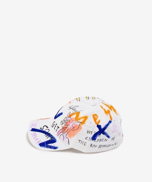 ROYAL FLASH(ロイヤルフラッシュ)の「guernika/ゲルニカ/HAND PAINTED CAP(キャップ・メンズ・インディゴブルー/ベージュ/スミクロ/ホワイト/カーキ/ブラック/イエロー・FREE)」の15枚目の写真