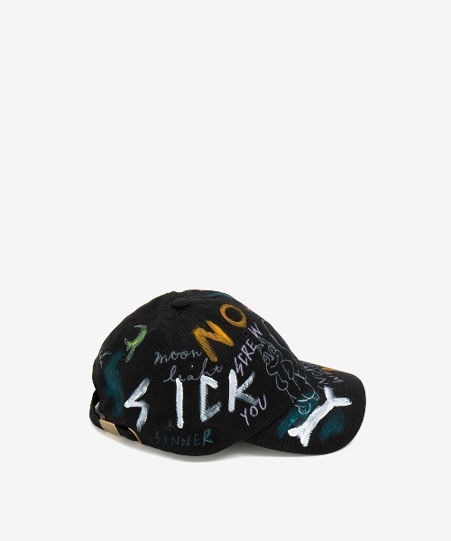 ROYAL FLASH(ロイヤルフラッシュ)の「guernika/ゲルニカ/HAND PAINTED CAP(キャップ・メンズ・インディゴブルー/ベージュ/スミクロ/ホワイト/カーキ/ブラック/イエロー・FREE)」の17枚目の写真