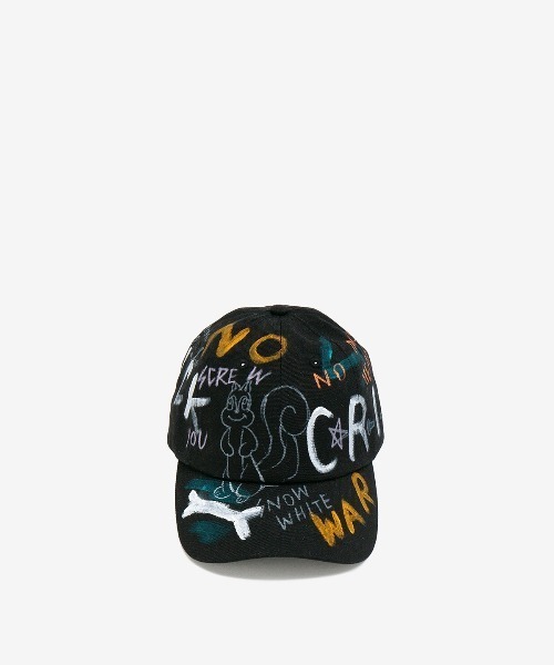 ROYAL FLASH(ロイヤルフラッシュ)の「guernika/ゲルニカ/HAND PAINTED CAP(キャップ・メンズ・インディゴブルー/ベージュ/スミクロ/ホワイト/カーキ/ブラック/イエロー・FREE)」の16枚目の写真