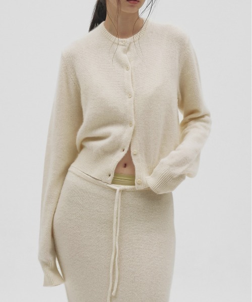 TODAYFUL(トゥデイフル)の「Fox Wool Cardigan(カーディガン/ボレロ・レディース・ブラック/グレー/キナリ・FREE)」の8枚目の写真