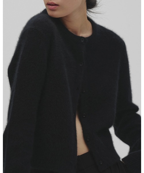 TODAYFUL(トゥデイフル)の「Fox Wool Cardigan(カーディガン/ボレロ・レディース・ブラック/グレー/キナリ・FREE)」の10枚目の写真