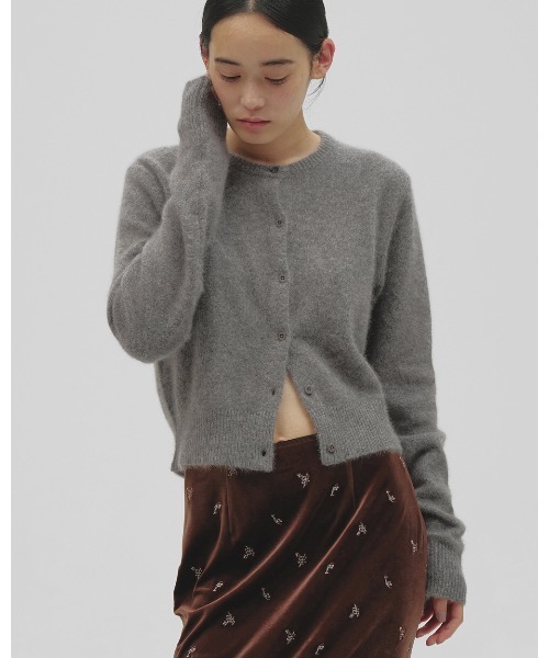 TODAYFUL(トゥデイフル)の「Fox Wool Cardigan(カーディガン/ボレロ・レディース・ブラック/グレー/キナリ・FREE)」の13枚目の写真