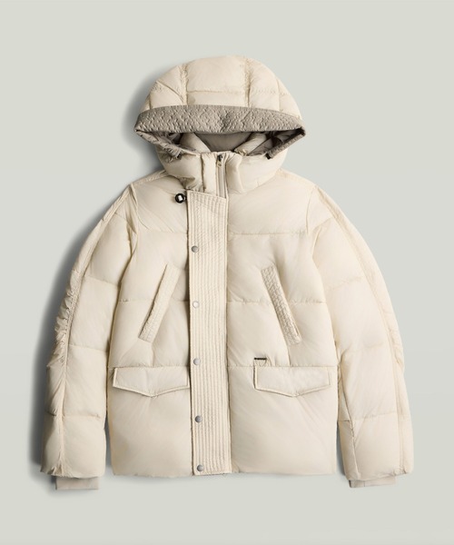 G-STAR(ジースター)の「Element Short Jacket/フーデッド中綿ブルゾン/ジャケット(ダウンジャケット/コート・レディース・ホワイト系その他/ベージュ系その他・SMALL/MEDIUM/X-SMALL)」の2枚目の写真