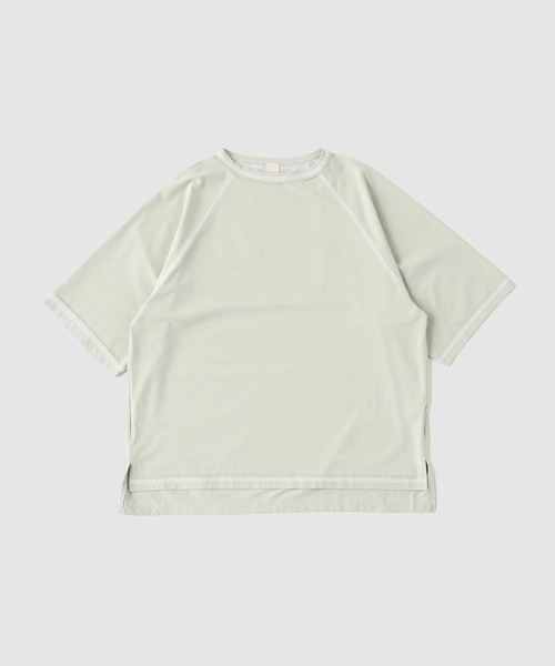 B.C STOCK（ベーセーストック）の「raglan Tシャツ（Tシャツ/カットソー・メンズ・チャコールグレー/グリーン・FREE）」の12枚目の写真