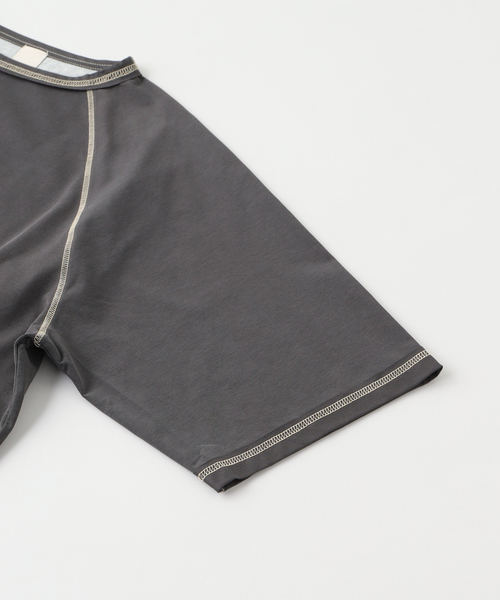 B.C STOCK（ベーセーストック）の「raglan Tシャツ（Tシャツ/カットソー・メンズ・チャコールグレー/グリーン・FREE）」の15枚目の写真