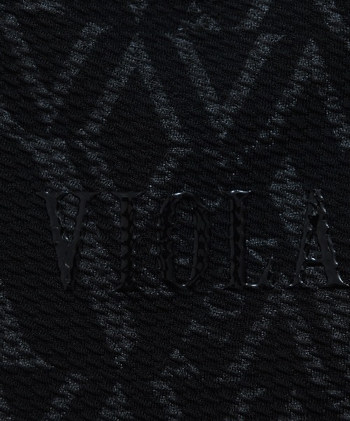 VIOLA(ヴィオラ)の「『VIOLA rumore/ヴィオラ ルモーレ』ジャガードプリントVネックTシャツ(Tシャツ/カットソー・メンズ・オフホワイト/ブラック・M/L/LL)」の11枚目の写真
