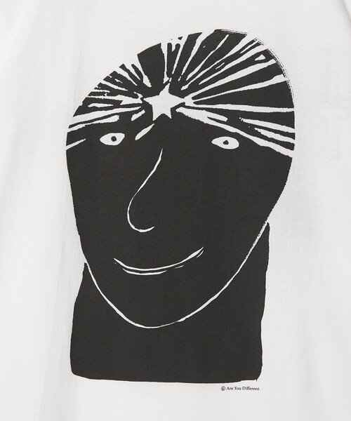 6(ロク)の「【別注】<Are You Different for 6>STAR MAN/Tシャツ(Tシャツ/カットソー・レディース・ホワイト/ブラック・XL/M)」の6枚目の写真