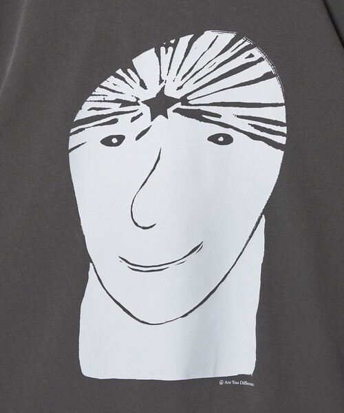 6(ロク)の「【別注】<Are You Different for 6>STAR MAN/Tシャツ(Tシャツ/カットソー・レディース・ホワイト/ブラック・XL/M)」の9枚目の写真