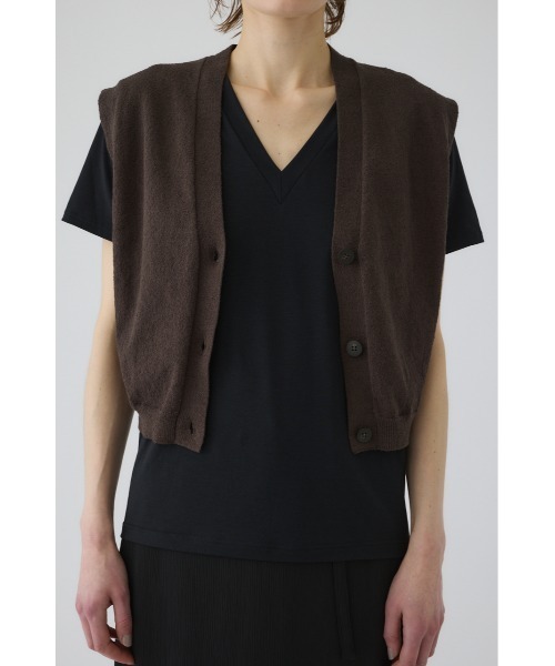 RIM.ARK(リムアーク)の「Compact knit vest(コンパクト ニット ベスト)(ベスト・レディース・ブラウン/グレー/ブラック・FREE)」の10枚目の写真