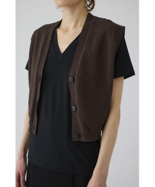 RIM.ARK(リムアーク)の「Compact knit vest(コンパクト ニット ベスト)(ベスト・レディース・ブラウン/グレー/ブラック・FREE)」の9枚目の写真