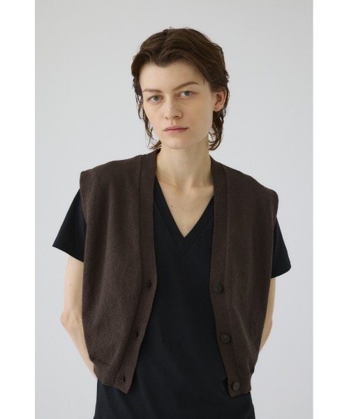 RIM.ARK(リムアーク)の「Compact knit vest(コンパクト ニット ベスト)(ベスト・レディース・ブラウン/グレー/ブラック・FREE)」の8枚目の写真