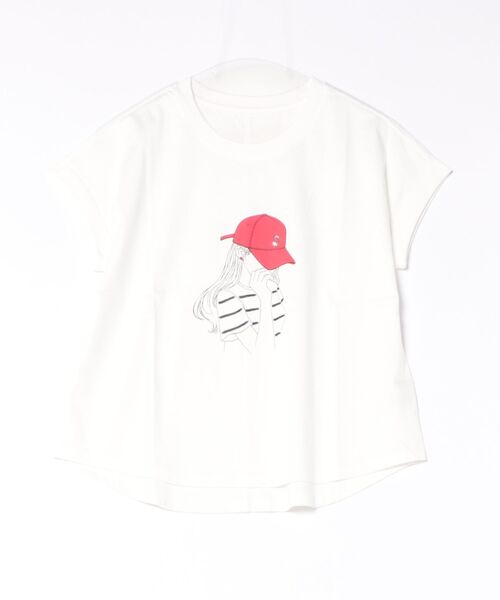 STRAWBERRY-FIELDS(ストロベリーフィールズ)の「超長綿スムースTシャツ(Tシャツ/カットソー・レディース・ホワイト系1/ホワイト系2/ホワイト系3・2)」の10枚目の写真