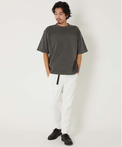 HOLLYWOOD RANCH MARKET(ハリウッドランチマーケット)の「バウンサーメッシュフットボールTEE(Tシャツ/カットソー・メンズ・ホワイト/チャコール・S/M/L)」の6枚目の写真