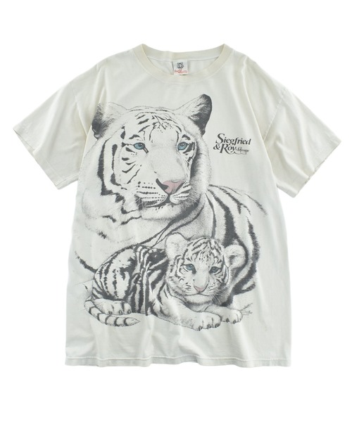 セール】【USED】90's Siegfried & Roy At the Mirage アニマルTシャツ