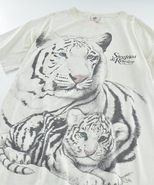 LABORATORY R(ラボラトリーアール)の「【USED】90’s Siegfried & Roy At the Mirage アニマルTシャツ USA製(Tシャツ/カットソー・メンズ・ホワイト・X-LARGE)」の2枚目の写真