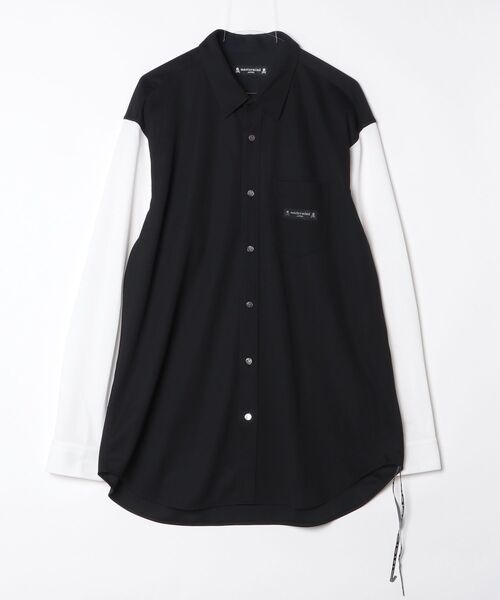 mastermind JAPAN（マスターマインド）の「COLOR BLOCK SHIRT（シャツ/ブラウス・メンズ・ブラック系その他/ホワイト系その他・XL）」の2枚目の写真