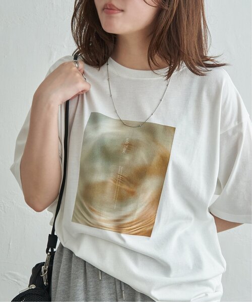 VENCEEXCHANGE(ヴァンスエクスチェンジ)の「【接触冷感/UVカット】MarbleプリントTシャツ(Tシャツ/カットソー・レディース・オフホワイト/その他1・FREE)」の2枚目の写真
