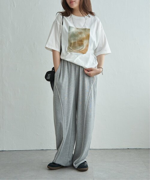 VENCEEXCHANGE(ヴァンスエクスチェンジ)の「【接触冷感/UVカット】MarbleプリントTシャツ(Tシャツ/カットソー・レディース・オフホワイト/その他1・FREE)」の9枚目の写真