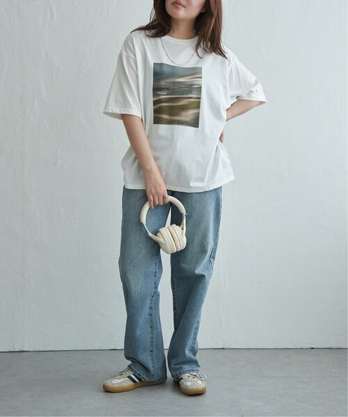 VENCEEXCHANGE(ヴァンスエクスチェンジ)の「【接触冷感/UVカット】MarbleプリントTシャツ(Tシャツ/カットソー・レディース・オフホワイト/その他1・FREE)」の12枚目の写真