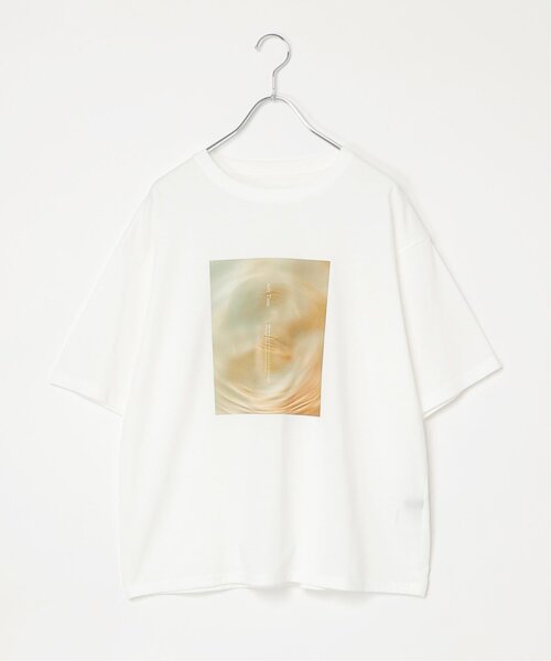 VENCEEXCHANGE(ヴァンスエクスチェンジ)の「【接触冷感/UVカット】MarbleプリントTシャツ(Tシャツ/カットソー・レディース・オフホワイト/その他1・FREE)」の16枚目の写真