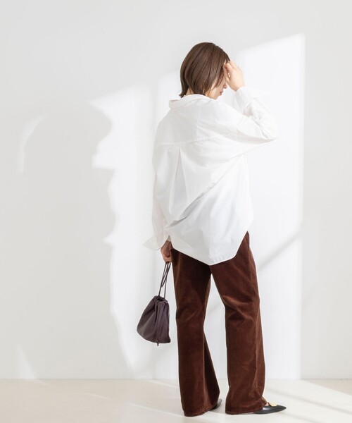 Rie Miller(リエミラー)の「《5サイズ展開》【RM denim】ウォッシャブルセンタープレス裾デザインコーデュロイパンツ(その他パンツ・レディース・ブラウン・XXS/XS/S/M/L)」の7枚目の写真