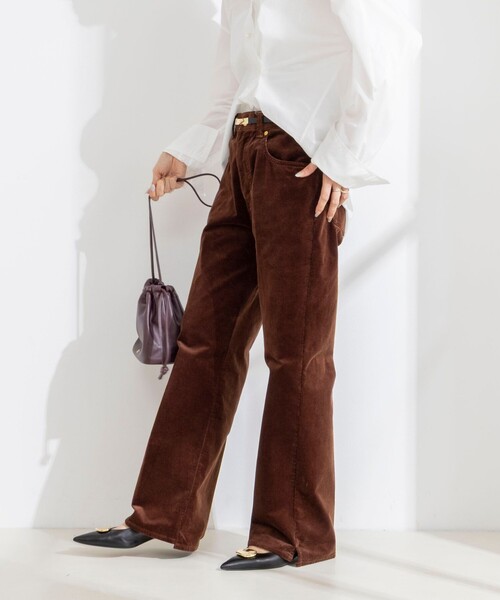 Rie Miller(リエミラー)の「《5サイズ展開》【RM denim】ウォッシャブルセンタープレス裾デザインコーデュロイパンツ(その他パンツ・レディース・ブラウン・XXS/XS/S/M/L)」の9枚目の写真