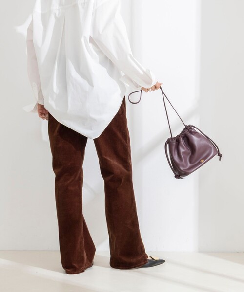 Rie Miller(リエミラー)の「《5サイズ展開》【RM denim】ウォッシャブルセンタープレス裾デザインコーデュロイパンツ(その他パンツ・レディース・ブラウン・XXS/XS/S/M/L)」の11枚目の写真