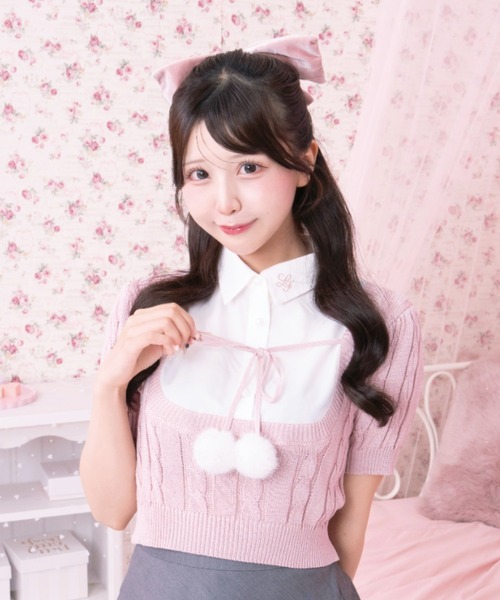 LAFARY(ラファリー)の「ベロアリボンバレッタ(バレッタ/ヘアクリップ・レディース・アイボリー/ホワイト/ブラック/ベージュ/ピンク・FREE)」の11枚目の写真